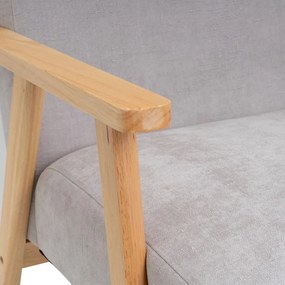 Szürke zsenília fotel Vintage – Casa Selección