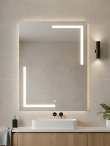 Via Lactea Led tükör| Fürdőszobai| 70x90cm Érintőképernyős |4000k| Made in Pl