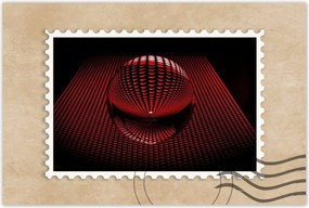 Poszterek 60x40 Piros gömb Disco