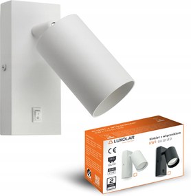 Fali lámpa kapcsolóval Fém Spot Led GU10 Fehér