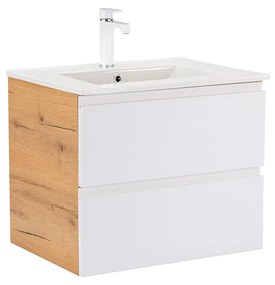 Vario Pull 60 alsó szekrény mosdóval tölgy-fehér