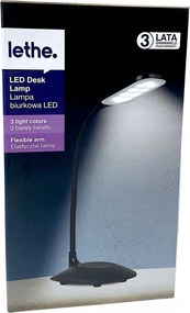 Lethe Led asztali lámpa 3 fényszín fekete