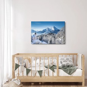 Kép - Egy pillantás a téli tájra (90x60 cm)