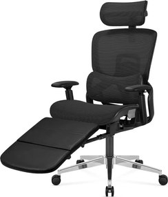 Expert Ergonomikus irodai szék, hálós szövettel, állítható 3D, karfákkal és fejtámlával, fekete