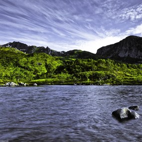 Poszter 30x30cm Hegyvidék a tengerparton 3, Assaf Frank