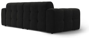 Fekete kanapé 255 cm Kendal – Micadoni