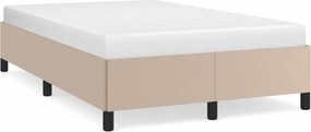 vidaXL ágykeret matrac nélkül cappuccino színű 120x190 cm műbőr
