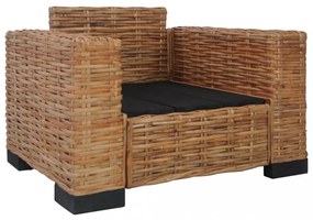 természetes rattan fotel párnával