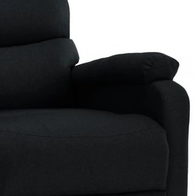 fekete szövet elektromos masszázsfotel