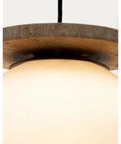 Fehér függőlámpa üveg búrával ø 20 cm Malachi – Kave Home
