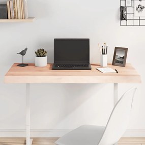 asztallap 100x50x(2-6) cm kezeletlen tömör fa élőszegélyes