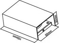 UNIVERSO Kültéri fali lámpa 10W 3000k 1040lm IP65 fehér 92x50x150mm