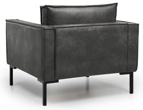 Rate sötétszürke műbőr fotel - Scandic