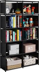 Könyvespolc Tároló rendszerező Szövet könyvespolc