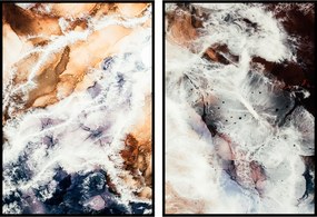 Akvarell festékek színek poszter diptikus 2 30x40cm