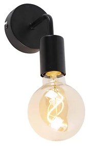 Modern fali lámpa fekete 15,5 cm - Facile