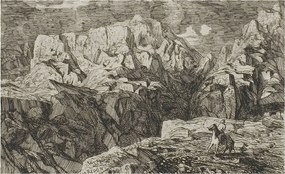 Fotótapéta Flizelin Dekoratív Hálószoba Hegyi táj 416x254