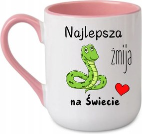 Bögre A világ legjobb kígyója Barátnő anya anyós Rózsaszín 330