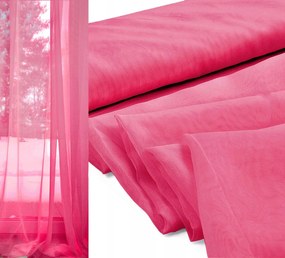 Sima voile függöny méterben, 300 cm magas, sötét rózsaszín