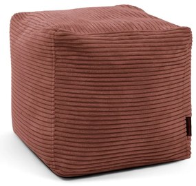 Téglavörös kordbársony babzsákfotel Up! MooG – SLOWDOWN