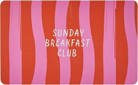 BREAD N' BUTTER reggeliző deszka , Sunday Breakfast Club csíkos