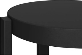 Fekete acél bárszék (ülésmagasság 75 cm) Doon – noo.ma