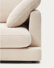 Bézs zsenília sarokkanapé (bal oldali-heverő résszel) Gala – Kave Home