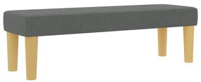 Box Spring Ágy Matraccal és Pad Dark Grey 140x200 cm Szövet