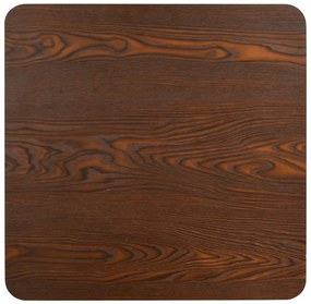 Sötétbarna MDF bisztróasztal 80 x 80 cm