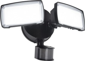 LUTEC 7635415330 CHIMERA Fali Lámpa Mozgásérzékelővel Fekete LED IP44