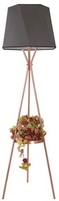Állólámpa VENEDIK 1xE27/60W/230V szürke/réz
