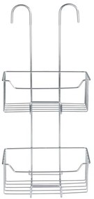 WENKO 24758100 - MILO zuhanypolc 25x55 cm ezüst/átlátszó