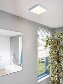 Ezüstszínű LED mennyezeti lámpa 28,5x28,5 cm FUEVA 5 – EGLO