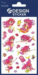 Matrica, fólia, 1 ív, 76x120 mm, AVERY ZWECKFORM, Z-Design No.56061, hableány (AY56061)