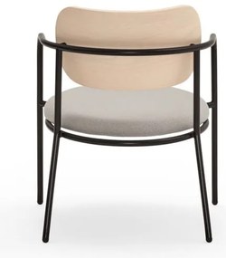 Világosszürke fotel kőrisfa dekorral Eclipse - Teulat