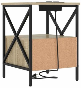 Éjjeliszekrény 2 pcs sonoma tölgy 41.5 x 40.5 x 55 cm Faanyag