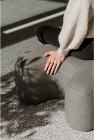 Szürke gyapjú puff Ü – noo.ma