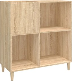 vidaXL sonoma tölgy színű szerelt fa hanglemezszekrény 84,5x38x89 cm