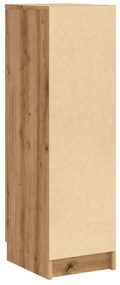 kézműves tölgy színű szerelt fa cipőszekrény 29,5x35x100,5 cm