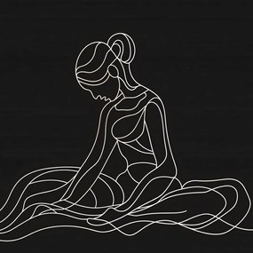 Poszter 90x90cm Ülő pozíció