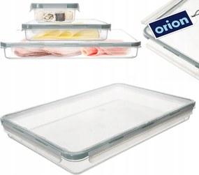 Konyhai Ételtároló doboz felvágottak sajtok alacsony lapos 1,5L