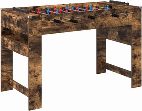 vidaXL Foci Asztal Füstölt tölgy 125 x 60,5 x 80 cm Faanyag