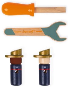 Janod - BRICOKIDS fa tűzoltóautó építőjáték