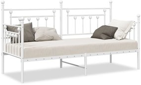 Kanapékeret Fehér 80x200 cm Acél
