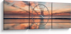 Nap sugarak képe Dayton Beach felett (órával) (90x30 cm)