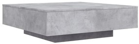 Betonszürke szerelt fa dohányzóasztal 100x100x31 cm