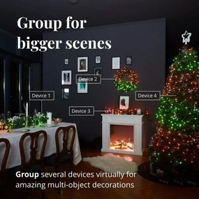 Twinkly TWS250SPP-TEU - LED RGBW kültéri karácsonyi lánc 250xLED 23,5m IP44 Wi-Fi