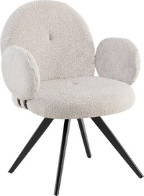 Forgószék, világosszürke/fekete, VASALA