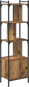 vidaXL Könyvszekrény Öreg fa 44,5 x 30 x 154,5 cm Faanyag