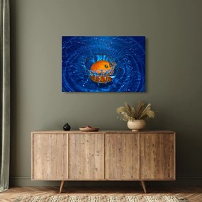 Kép - narancs a vízben (90x60 cm)